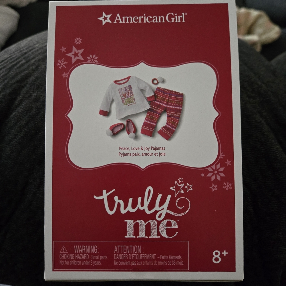 American Girl Doll Cloth Peace, Love & Joy Pajamas